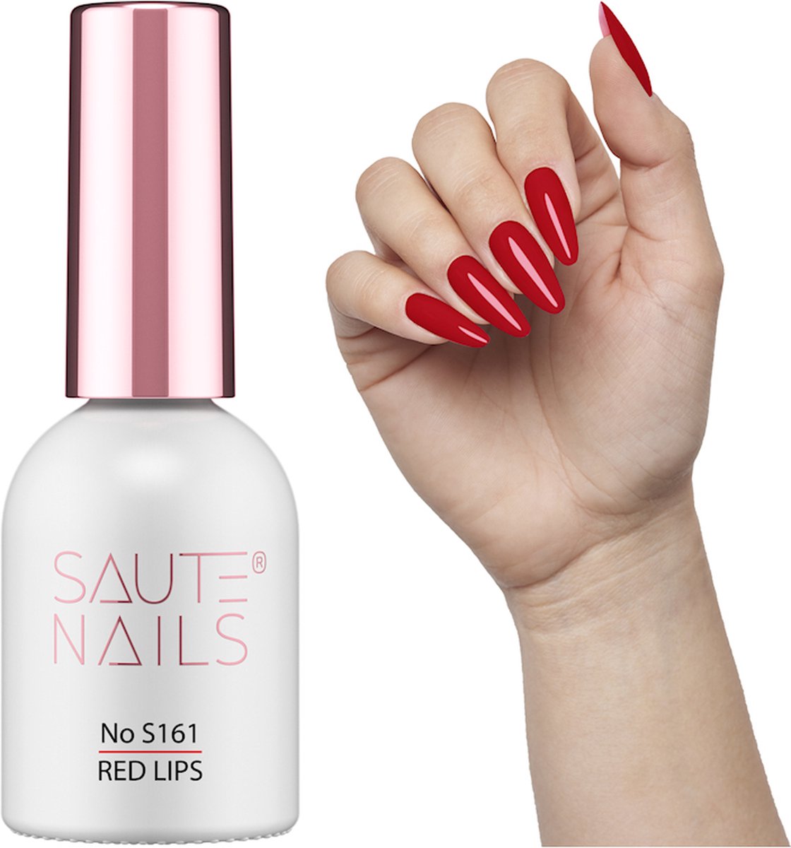 SAUTE Nails Rood UV/LED Gellak 8ml. - S161 Red Lips