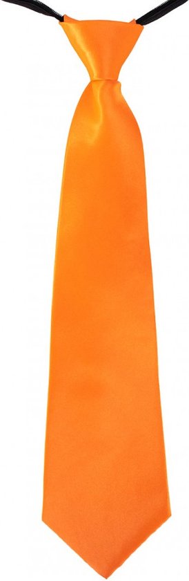 Krijger gevaarlijk Alfabetische volgorde Oranje stropdas 40 cm verkleedaccessoire voor dames/heren - Oranje thema  feestartikelen | bol.com