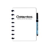 Correctbook A5 Wit (Pages Blanco ) - Bloc-notes effaçable / réutilisable / tableau blanc