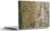 Laptop sticker - 15.6 inch - Beton - Bruin - Vintage - 36x27,5cm - Laptopstickers - Laptop skin - Cover
