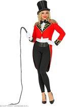 Widmann - Circus Kostuum - Circus Directeur Piccobella Van Zwiepenstok Vrouw - rood - Medium - Carnavalskleding - Verkleedkleding