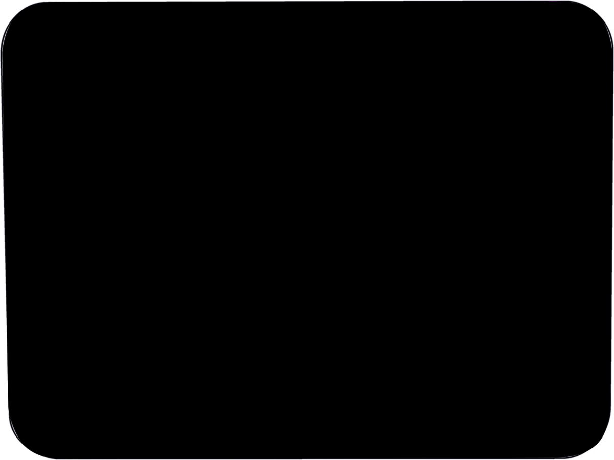 Muismat Zwart Rubber - Hoge kwaliteit Muismat- Muismat gedrukt op polyester - 25 x 19 cm - Antislip muismat - 5mm dik