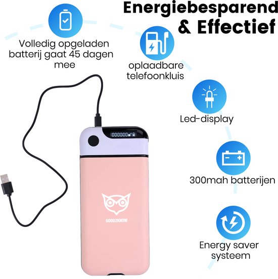 Good2know Telefoon Kluis met Tijdslot - Roze - Timer – Voor één telefoon - Kluis - Kitchen Safe – meer Focus & Zelfdiscipline - studiehulp