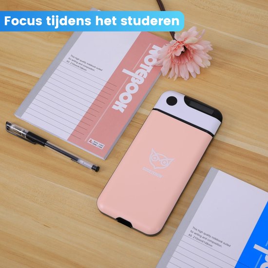 Good2know Telefoon Kluis met Tijdslot - Roze - Timer – Voor één telefoon - Kluis - Kitchen Safe – meer Focus & Zelfdiscipline - studiehulp