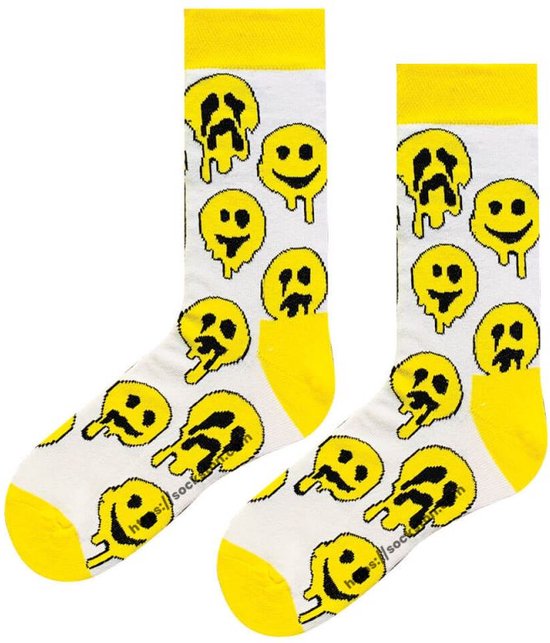 Sockston Socks Melting Emojis Socks Grappige Sokken Vrolijke