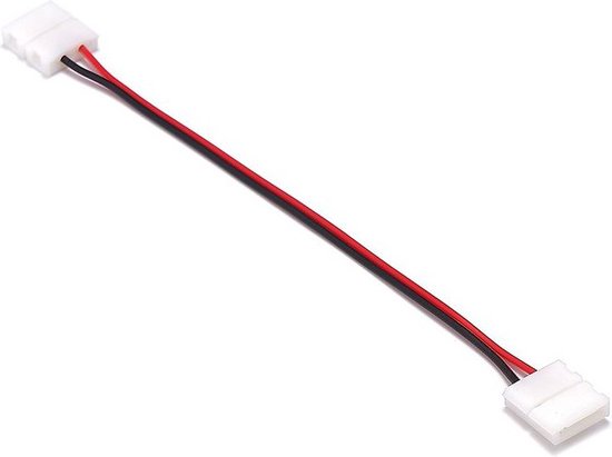 10mm 2 Pin Single Color LED Strip Click to Click 15cm Connector kabel draad