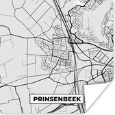 Poster Carte - Prinsenbeek - Carte - Plan de la ville - 30x30 cm