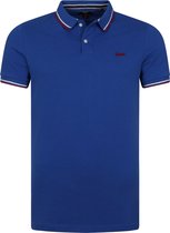 Superdry - Classic Polo Pique Blauw - XXL - Modern-fit