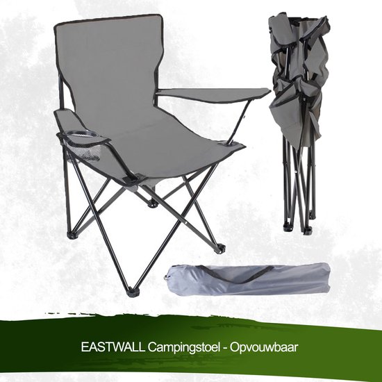 EASTWALL Chaise de camping - Chaise de pêche pliable - Chaise pliante -  Chaise de... | bol.com