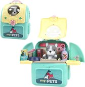 Ariko My Pet Rugzak - Hond - Speelgoed trimsalon - 15-delige Dierenset - Makkelijk overal mee naar toe te nemen