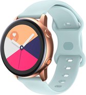 Siliconen bandje - geschikt voor Samsung Galaxy Watch 6 / Watch 6 Classic / Watch 5 / Watch 5 Pro / Watch 4 / Watch 4 Classic / Watch 3 41 mm / Active / Active 2 / Watch 42 mm - lichtblauw