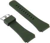 Siliconen bandje - geschikt voor Samsung Gear S3 / Galaxy Watch 3 45 mm / Galaxy Watch 46 mm - donkergroen