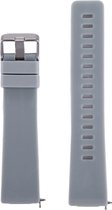 Siliconen bandje - geschikt voor Fitbit Versa / Versa 2 - maat S/M - grijs