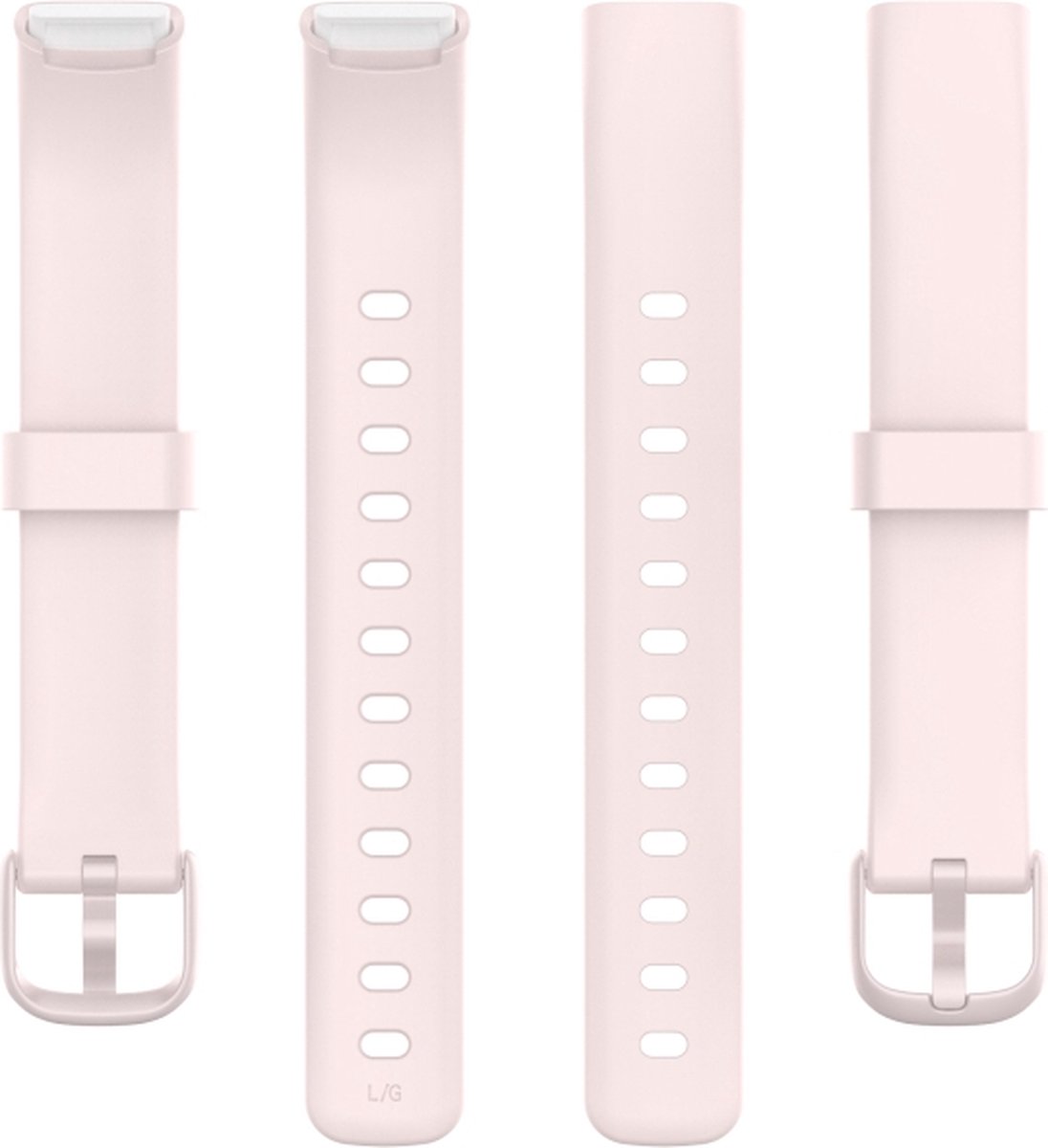 Siliconen bandje - geschikt voor Fitbit Luxe - maat M/L - kaki