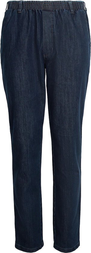 Luigi Morini Amberg - Pantalon Confort - Jeans Homme avec Taille Élastique - Blue Noir - Taille 27 (Court)