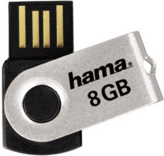 Hama Rotate 90891 USB-stick 8 GB USB 2.0 Zwart - Hama