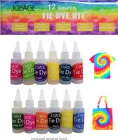 Tie Dye Kit Verf - 12 kleuren - Tie dye verf set - Tie dye set - Batik Verf Paket - Wasmachinetextielverf - Tye Dye