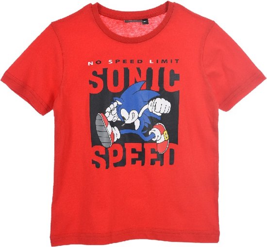 Sonic The Hedgehog - T-shirt Sonic the Hedgehog - jongens - rood