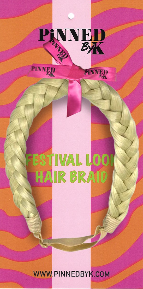 Pinned By K - Hair Braids - Ultra Blonde - Festival Look - Haarband - Haarvlecht