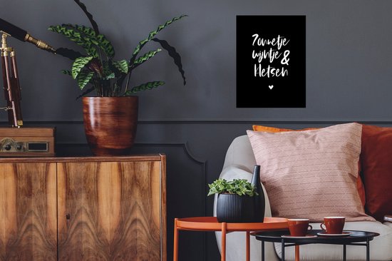 Affiche Citations - Sunshine, wine & chat - Texte - Vin - Été - 30x40 cm