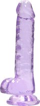 Bang It - Dildo met zuignap voor vrouwen - Realistische dildo’s voor mannen - Anaal - 18 cm - Paars