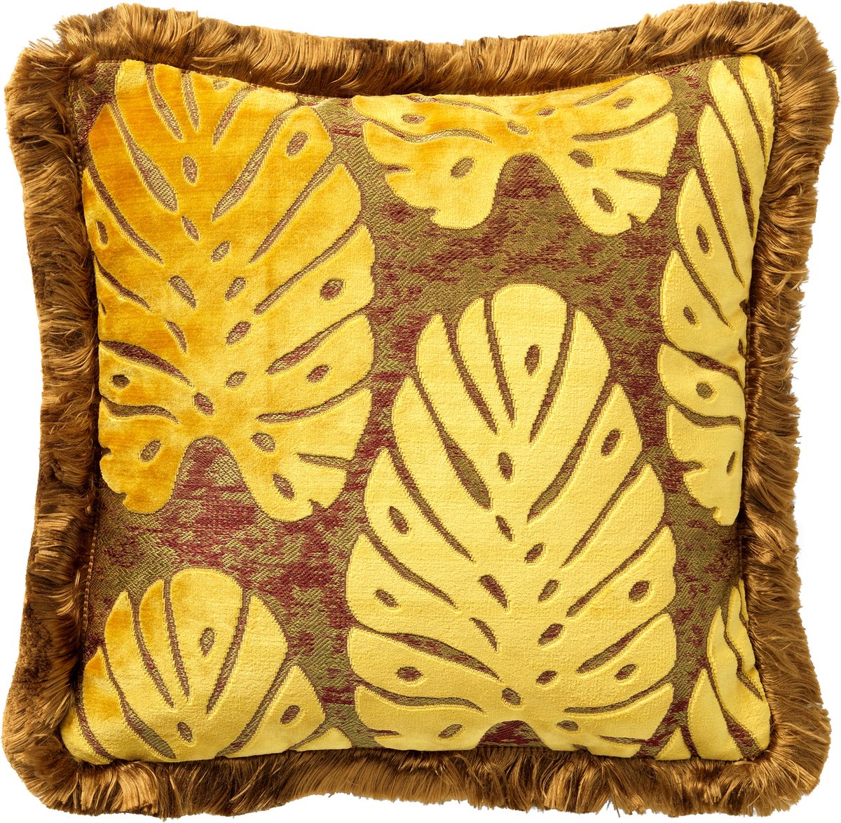 Hoii PHOENIX | sierkussen 45x45 cm | Golden Glow | geel | bruin | Hoii | met duurzame kussenvulling
