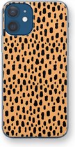 Case Company® - Hoesje geschikt voor iPhone 12 mini hoesje - Panter - Soft Cover Telefoonhoesje - Bescherming aan alle Kanten en Schermrand