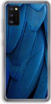 Case Company® - Hoesje geschikt voor Samsung Galaxy A41 hoesje - Pauw - Soft Cover Telefoonhoesje - Bescherming aan alle Kanten en Schermrand