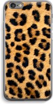 Case Company® - Hoesje geschikt voor iPhone 6 / 6S hoesje - Luipaard - Soft Cover Telefoonhoesje - Bescherming aan alle Kanten en Schermrand