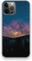 Case Company® - Hoesje geschikt voor iPhone 12 Pro Max hoesje - Travel to space - Soft Cover Telefoonhoesje - Bescherming aan alle Kanten en Schermrand