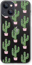 Case Company® - iPhone 13 hoesje - Cactus Lover - Soft Cover Telefoonhoesje - Bescherming aan alle Kanten en Schermrand