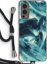 Case Company® - Hoesje met koord geschikt voor OnePlus Nord 2 5G hoesje met Koord - Dreaming About Whales - Telefoonhoesje met Zwart Koord - Bescherming aan alle Kanten en Over de Schermrand