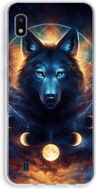 Case Company® - Hoesje geschikt voor Samsung Galaxy A10 hoesje - Wolf Dreamcatcher - Soft Cover Telefoonhoesje - Bescherming aan alle Kanten en Schermrand