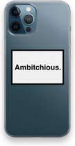 Case Company® - Hoesje geschikt voor iPhone 12 Pro hoesje - Ambitchious - Soft Cover Telefoonhoesje - Bescherming aan alle Kanten en Schermrand