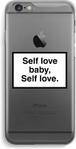 Case Company® - Hoesje geschikt voor iPhone 6 / 6S hoesje - Self love - Soft Cover Telefoonhoesje - Bescherming aan alle Kanten en Schermrand