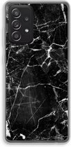 Case Company® - Hoesje geschikt voor Samsung Galaxy A52s 5G hoesje - Zwart Marmer - Soft Cover Telefoonhoesje - Bescherming aan alle Kanten en Schermrand