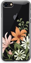 Case Company® - Hoesje geschikt voor iPhone 8 hoesje - Floral bouquet - Soft Cover Telefoonhoesje - Bescherming aan alle Kanten en Schermrand
