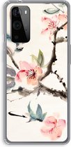 Case Company® - Hoesje geschikt voor OnePlus 9 Pro hoesje - Japanse bloemen - Soft Cover Telefoonhoesje - Bescherming aan alle Kanten en Schermrand