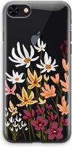 Case Company® - Hoesje geschikt voor iPhone 8 hoesje - Painted wildflowers - Soft Cover Telefoonhoesje - Bescherming aan alle Kanten en Schermrand