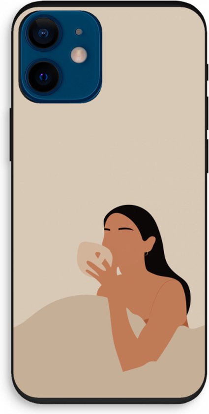 Case Company® - Hoesje geschikt voor iPhone 12 mini hoesje - Fresh coffee - Biologisch Afbreekbaar Telefoonhoesje - Bescherming alle Kanten en Schermrand