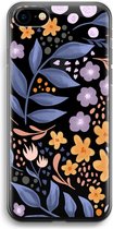 Case Company® - Hoesje geschikt voor iPhone 7 hoesje - Flowers with blue leaves - Soft Cover Telefoonhoesje - Bescherming aan alle Kanten en Schermrand