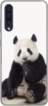 Geschikt voor Samsung Galaxy A50 hoesje - Panda - Dieren - Kinderen - Jongens - Meisjes - Pandabeer - Siliconen Telefoonhoesje