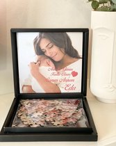 Puzzel 100stuks - gepersonaliseerde puzzel met foto naar keuze - valentijn / verjaardag cadeau - puzzel formaat 21x30cm