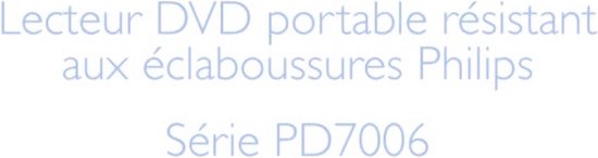 Lecteur DVD portable PD7006/12