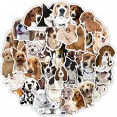 Winkrs | Honden Stickers | Dieren, huisdier | 50 stickers voor laptop, auto, muur, locker etc.