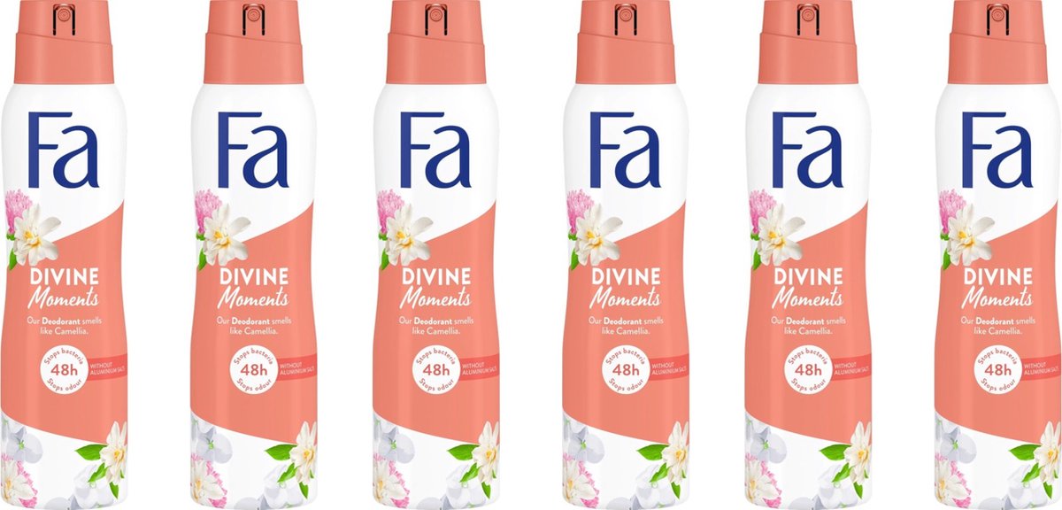 Fa Deospray Women – Divine Moments - Voordeelverpakking 6 x 150 ml