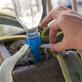 Plant bewateringssysteem – 5 stuks – Waterdruppelaar – Druppel systeem – Bewateren van de tuin – Water systeem – Water druppels – Gieter – Blauw