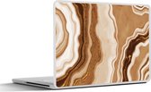 Autocollant pour ordinateur portable - 14 pouces - Pierres précieuses - Marron - Agate - Pierre - 32x5x23x5cm - Autocollants pour ordinateur portable - Peau pour ordinateur portable - Couverture