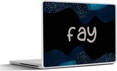 Laptop sticker - 11.6 inch - Fay - Pastel - Meisje - 30x21cm - Laptopstickers - Laptop skin - Cover