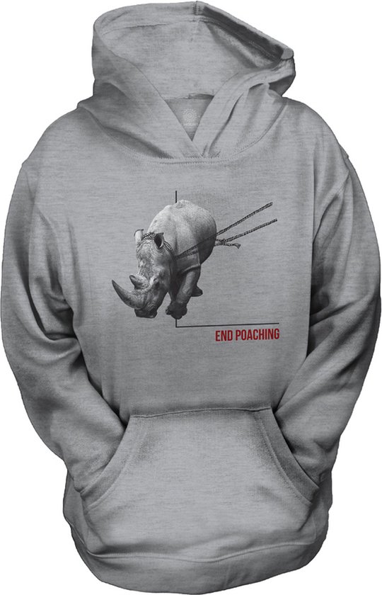 Sweat à capuche ENFANT End Poaching Rhino KIDS Hoodie M